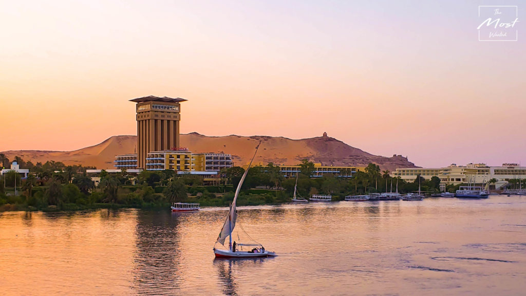 Aswan Nile River Sunset