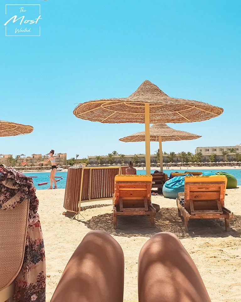 Chilling at the Beach Desert Rose Resort Hurghada