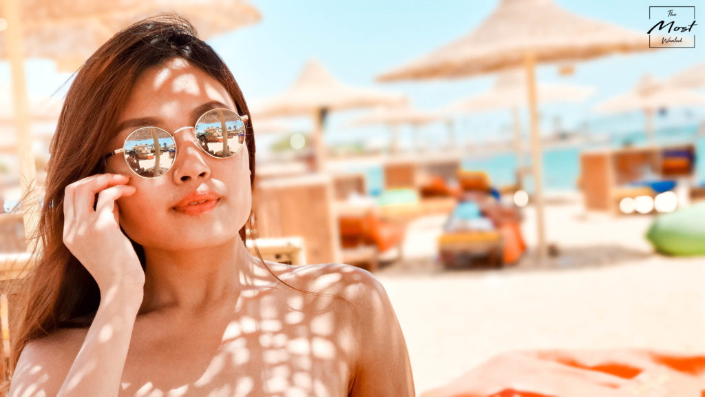 Bikini Girl Chilling at the beach in Hurghada